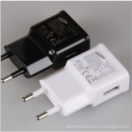 Samsung S4 1A cellphone charger, U.S./EU adapter
